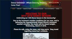 Desktop Screenshot of dedanceunlimited.com